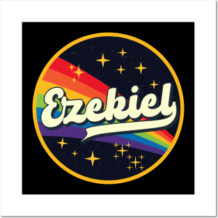 Ezekiel // Rainbow In Space Vintage Style Posters and Art